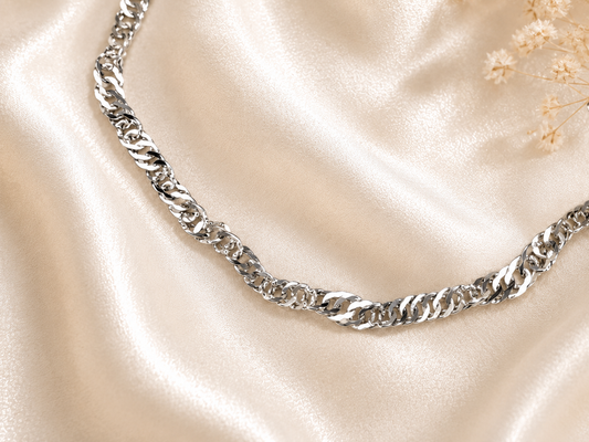 Bracelet Chaîne détails torsade multiple