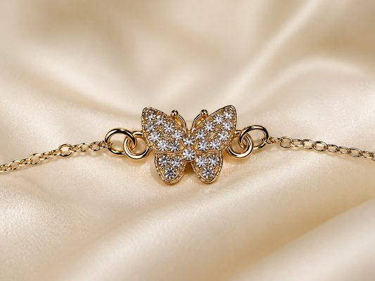 Bracelet Papillon strass