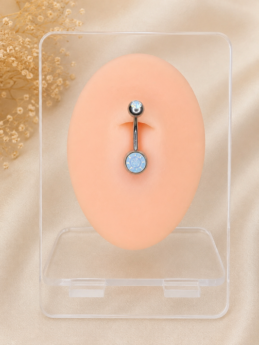 Bauchnabelpiercing Doppel-Strass