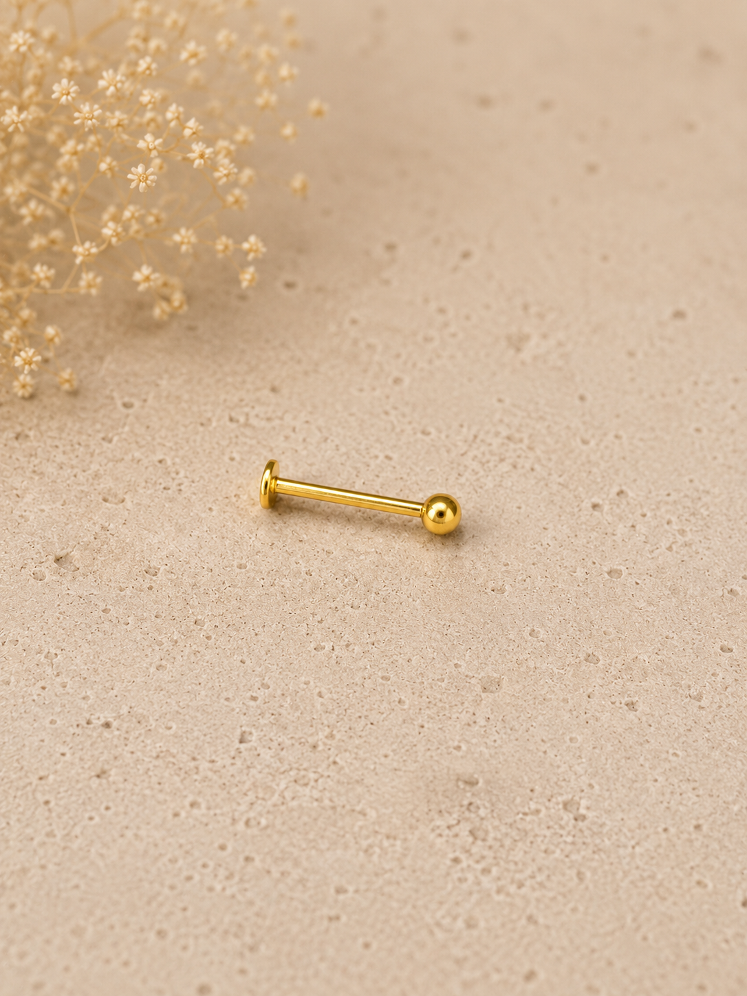 Piercing Nez Point doré simple en Acier Chirurgical | Maison Marinette