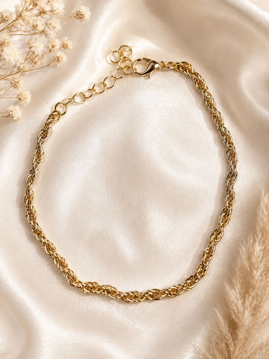 Bracelet Chaîne épaisse torsade