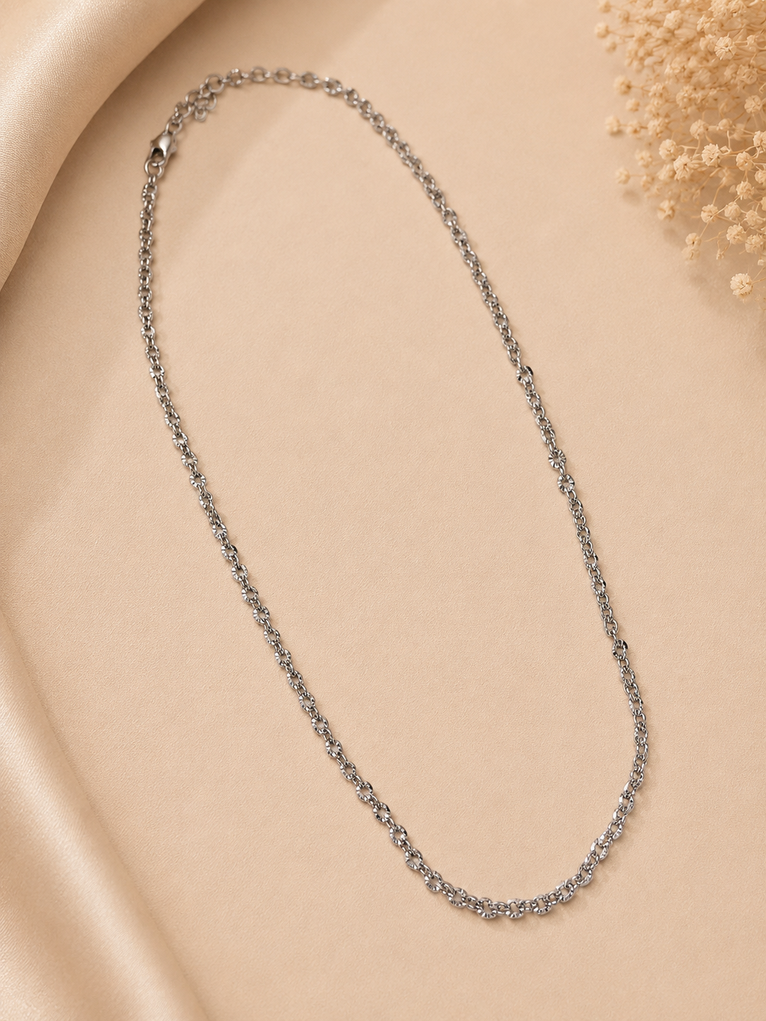 Collier Chaîne détails ondulé
